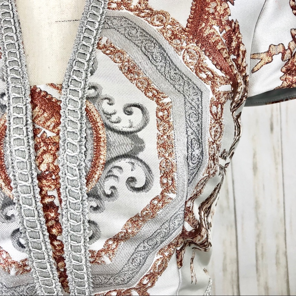 ❌SOLD❌NWT TED BAKER Metallic Versailles Dress - Picture 4 of 8